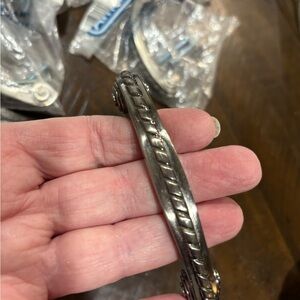 Elegant Silver Twisted Drawer pull Lot of 12 New in package